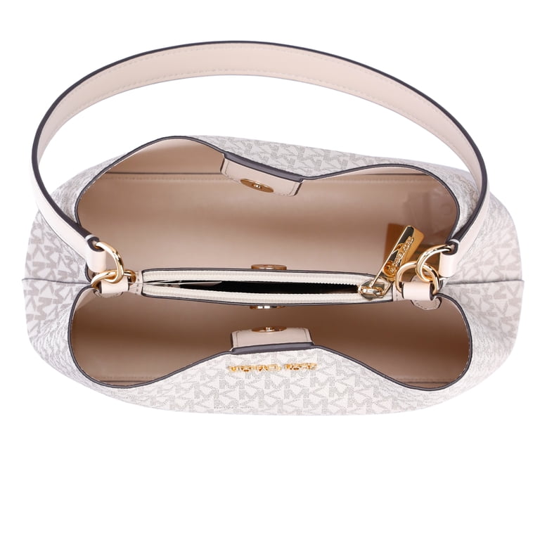 Michael Kors Pratt Medium Shoulder Bucket Bag, Light Cream  display picture 1