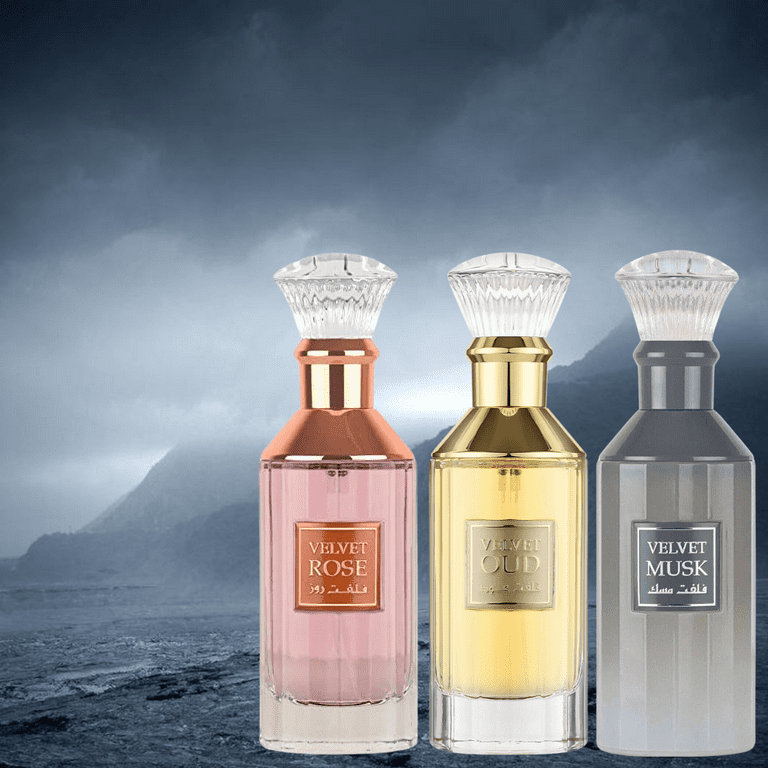 Velvet Oud, Velvet Rose & Velvet Musk Eau De Parfum Sprays 100ML