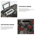 thumbnail image 5 of Daiia Skull and Red Roses Luggage Cover, Thickened Washable Travel Luggage Covers, Elastic Unique Baggage Covers for 18-20 inch Luggage-Small, 5 of 9