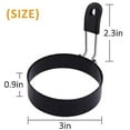 thumbnail image 4 of Egg Rings,2 Pack Stainless Steel Round Breakfast Mold Tool Cooking,Round Egg Cooker Rings For Frying Shaping Cooking Eggs,Egg Maker Molds…, 4 of 6