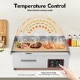 thumbnail image 4 of Electric Grill Teppanyaki, Electric Countertop Griddle, 110V Stainless Steel Teppanyaki Grill with Even Heating, Ideal for Home Party, 4 of 10