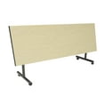thumbnail image 4 of Romig Axis-Pro 84 x 24 in. Flip-Top Training Nesting Table- Maple & 2 Knight Mesh Chairs, 4 of 7