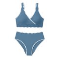 thumbnail image 6 of Cethrio Girls Bikini Swimsuits, Two Piece High-waisted Stretchy Summer Swimsuit Tops and Swimsuit Bottoms Blue Size 11-13 T, 6 of 6