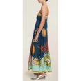 thumbnail image 2 of Women High Waist Cotton Linen Printed Cami Dress Casual Summer Sundress, 2 of 5