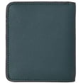 thumbnail image 4 of Toughergun Womens Rfid Blocking Small Compact Bifold Luxury Genuine Leather Pocket Wallet Ladies Mini Purse with ID Window (04 ReNapa Green Coal), 4 of 7