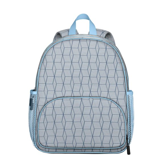 Breathable Padded Backpack with Night Sky Fox Design - Ergonomic & Adjustable for Students