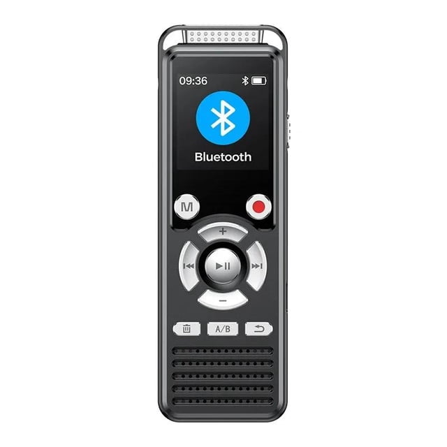 Grabadora de Voz Mini de 64GB Profesional - Reducción de Ruido HD, Grabación de Llamadas por Bluetooth, Activada por Voz, para Conferencias/entrevistas/reuniones