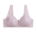 thumbnail image 1 of Kabnic Wireless Plus Size Bras, Full Coverage Bras, Middle Aged And Elderly Bras Without Steel Rings Large Size Underwear Front Button Style Bra Comfortable Bra, 1 of 2