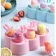 thumbnail image 4 of RV Molde para helado, molde esquimal de silicona, mini molde para helado, molde para paletas, molde reutilizable para paletas de sorbete, molde Magnum para sorbete de yogur DIY (rosa-1) oso de fresa Electrónica, 4 of 5