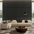 thumbnail image 5 of Wood Panels for Wall Slat Wall Panels, 4PC Wood Slat Acoustic Panels for Wall and Ceiling - 3D Fluted Sound Absorbing Panel with Three Sides Fully Wrapped on Wood Finish -45.27''X23.62''(GRAY), 5 of 7