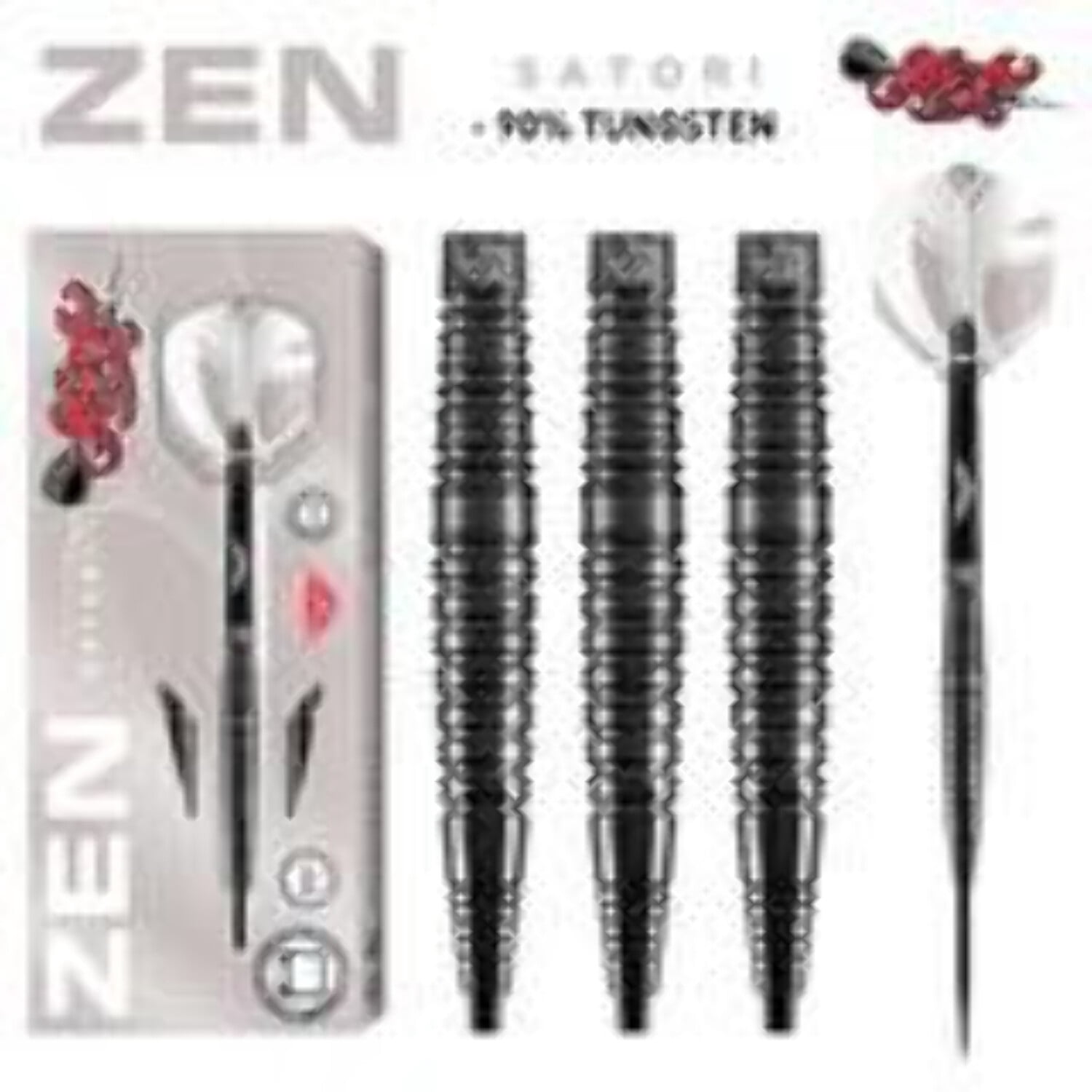 Shot Zen Satori Steel Tip Dart Set-90%-Tungsten-24gm