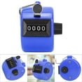 thumbnail image 2 of 4-Digit Handheld Tally Counter - Color Digital Clicker with Metal Hoop, 0000-9999 Range, Compact 1.69"x1.18" Plastic Counter for Events & Inventory (1 Pack), 2 of 5