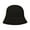Black, variant on Ribbed Bucket Hat for Women and Men Solid Color Deep Brim Floppy Preppy Style Winter Travel Vacation Fashion Cap Flat Warm Headwear