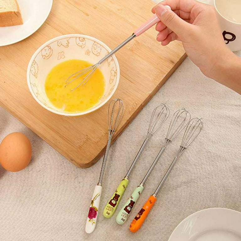 Anaeat Mini Wire Whisks, Set of 2 Portable Stainless Steel Kitchen Tiny  Whisk & Egg Beater with Thick Wire - Sturdy Small Mixing Balloon for  Cooking
