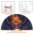 thumbnail image 4 of Sikiie Dreamy Jester Under Stars 30-48 inches {designName} Print Christmas Tree Skirt Snowman Xmas Tree Skirt with Edge Christmas Decorations for Holiday Party-48", 4 of 7