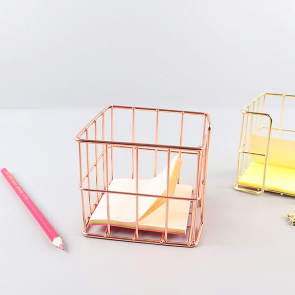 RENACLIPY Rose Metal Business Card Holder Organizer for Desk, Space-Saving Design, , 2 Pieces