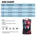 thumbnail image 4 of Kdxio Red Flame Wolf Head for Men's Muscle T-shirt,Sleeveless for Workout Running Athletic Gym Lounge Casual, 4 of 5