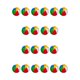 thumbnail image 1 of Vogacara 2 paquetes/lote de suministros para fiestas para globos llenos de diversión, pelota de playa, fiesta en la piscina, globos inflables bola de 6 colores 40cm 10piezas, 1 of 3