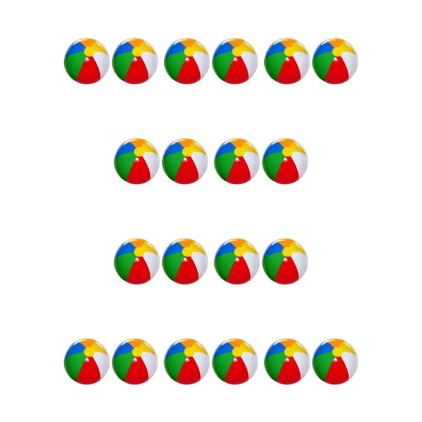 Vogacara 2 paquetes/lote de suministros para fiestas para globos llenos de diversión, pelota de playa, fiesta en la piscina, globos inflables bola de 6 colores 40cm 10piezas