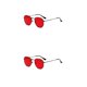 thumbnail image 1 of Minnieouse Gafas de sol cuadradas pequeñas para hombres y mujeres protección materiales cómodos gafas de sol polarizadas negro mar rojo C16 negro rojo mar C16 2Conjunto, 1 of 6