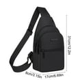 thumbnail image 3 of Chest Bag Travel Sports Shoulder Bag Casual Crossbody Bag Small Backpack, 3 of 6