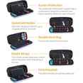 thumbnail image 2 of HEYSTOP 6 in 1 Accessories Kit for Nintendo Switch,Nintendo Switch Carrying Case Clear Case Dockable Pokeball Plus Case, TPU Protective Case, Tempered Glass Screen Protector Thumb Grips Caps, 2 of 8