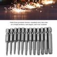 thumbnail image 3 of Screwdriver Bits Screwdriver Bits Set  Vanadium Steel 12Pcs  Vanadium Steel 1 4In Hex Shank T5 T40  Security Star Screwdriver Bits, 3 of 8