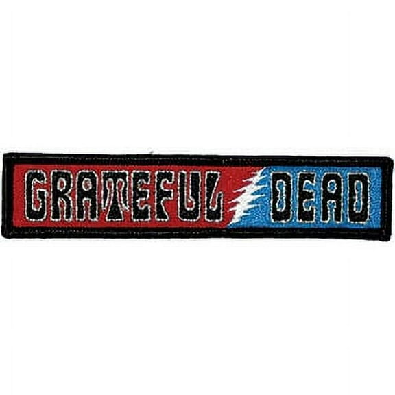 Grateful Dead Men's Embroidered Patch Black