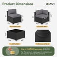 thumbnail image 6 of Aoxun 7 Piece Patio Furniture Set Wicker Rattan Patio Sectional Sofa Set Outdoor Seating Furniture with Thickened Cushion, Gray, 6 of 7