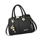 thumbnail image 3 of Bolso de mano para mujer con bandolera de moda, bolso bandolera grande con cremallera Negro, 3 of 8