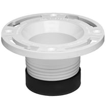Oatey 3 in. PVC Twist-N-Set Open Toilet Flange