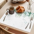 thumbnail image 3 of Watercolor Eucalyptus Placemats Set of 1, Leaves Non-Slip Place Mats Washable Table Mats for Kitchen Dining Table Decorations Indoor/Outdoor, 3 of 9