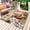 Orange Green Beige, variant on Colorful Squirrel Outdoor Rug 6x9 Ft - Reversible Patio Rug Outdoor Camping Rugs, Botanical Berry Pine Cones Washable Indoor Outdoor Area Rugs, Non-Slip Outdoor Carpet Runner for Deck/Porch