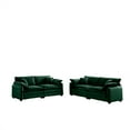 thumbnail image 5 of Miekor Furniture Family Sofa Set Deep Seat Sofa, Warm Sofa For Home Cinema And Living Room, One 2-Seater Sofa And One 3-Seater Sofa, Green Corduroy 00733, 5 of 12