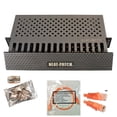 thumbnail image 1 of Neat Patch 2U Cable Management Kit - 3 Packs w/ 72 CAT6 Patch Cables (2FT Orange), 1 of 3