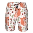 thumbnail image 4 of Kdxio Squirrel And Pattern Mens Casual Shorts - Drawstring Summer Beach Sports Shorts for Men, 4 of 9