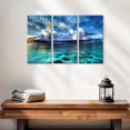 thumbnail image 2 of Elephant Stock Cozumel Ocean View Wall Art - Horizontal Multi Panel Canvas - Living Room Wall Decor - Beach Multi Panel - Blue And Turquoise Decor - 23" x 14", 2 of 4