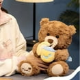 thumbnail image 7 of SPOORYYO Milk Tea Bear Plush Toy, Super Soft Stuffed Animal Doll for Anxiety Relief, Cute Birthday Christmas Gift, 7 of 7