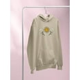 thumbnail image 3 of Daisies, Sun And Moon Art Hoodie Women -Image by Shutterstock, Female 3X-Large, 3 of 4