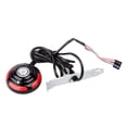 thumbnail image 4 of Desktop PC Computer Case Power Supply on/off Reset Round PC Computer Big Button Switch with 1.6m Cable, 4 of 8