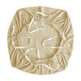 thumbnail image 3 of Fundas elásticas para sillas de oficina de licra, lavables y extraíbles, protector de muebles para silla Beige, 3 of 8