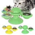 thumbnail image 2 of Cat Windmill Toy Set Interactive Turntable Light up Cat Groomer Cat Training Toy, 2 of 4