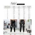 thumbnail image 2 of Asyoly Women Pull-on Denim Joggers Elastic Waist Stretch Pants Distressed Ripped Jeans, 2 of 7