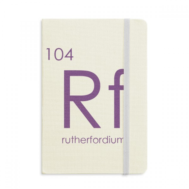 Chestry Éléments Tableau Périodique Métaux de Transition Rutherfordium Rf Carnet Officiel Couverture Rigide en Tissu Journal Classique
