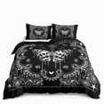 thumbnail image 1 of Butterfly And Death Moth Bedding Set For Girls Gothic Skull Boho Comforter Cover Decor Bedroom Sun and Moon Pattern Duvet Cover, 1 of 7