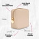 thumbnail image 4 of Bolsa de maquillaje DANCOUR pequeña minibolsa de viaje para cosméticos, color beige, 4 of 6