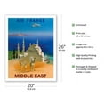 thumbnail image 2 of Middle East - Tuareg Camel Riding Nomads - France - Vintage Airline Travel Poster by Jean Even c.1950 - Fine Art Matte Paper Print (Unframed) 20x26in, 2 of 4