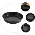 WAXIAYU Pizza Oven Round Baking Tray Nonstick Carbon Steel Heavyduty