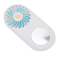 thumbnail image 2 of Ventilador de mano con mini espejo ventilador USB recargable portátil para niños niñas mujer hombre azul, 2 of 10