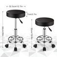 thumbnail image 2 of Taburete ajustable con ruedas para salón de spa y oficina de masajes, 2 of 7